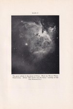 Listing image for 1934 ORION NEBULA Print - Vintage Astronomy Print - 9.15 x 6 Inches