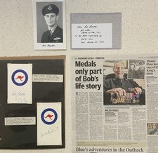 Listing image for RAAF Signed Memorabilia Robert. B. Cowper 153rd Sqdn & D.H.Smith 126th Sqdn RARE