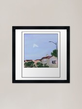 Listing image for UFO in the Fog 02 Framed Art Print Framed Wall Art Poster Canvas Print Picture