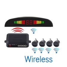 Listing image for Wireless Car Parking Rear Reverse 4 Sensors Kit Buzzer Radar Display Audio Alarm