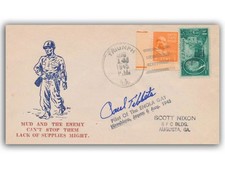 Listing image for Atomic Bomb Pilot US Army Air Forces Collectible | Paul Tibbets Autograph