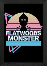Listing image for Flatwoods Monster Cryptid Framed Wall Art Poster Canvas Print Picture