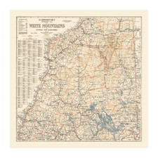 Listing image for Old Map of White Mountains, NH 1903 - Vintage White Mountain