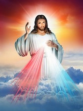 Listing image for Jesus Divine Mercy Wall Art A4 Print Christian Religious Poster Faith Gift