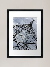 Listing image for Power grid Framed Art Print Framed Wall Art Poster Canvas Print Picture