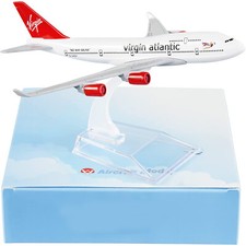 Listing image for 1/400 16cm Virgin Atlantic B747 Airplane Model Alloy Diecast Aircraft Collection