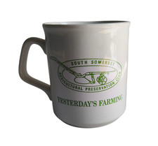 Listing image for Vintage Farming Coffee Mug White South Somerset Agricultural Club Collectible