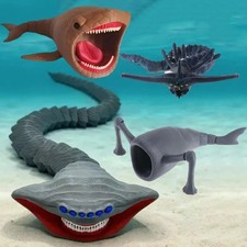 Listing image for Jointed Deep Sea Monster Action Figure PVC Collectible Model Toy Set