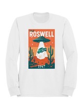 Listing image for Roswell UFO 1947 Retro Poster Men's Sweatshirt