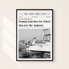Listing image for Newspaper Luxury Elegant Print Poster Trendy Poster Designer Stylish Wall Art