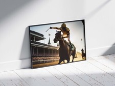 Listing image for HORSE RACING HORSE POSTER PRINT SPORT WALL ART A2 A1 SIZE