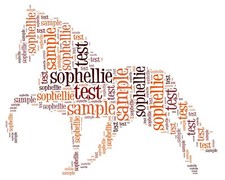 Listing image for Horse Word Art gift picture